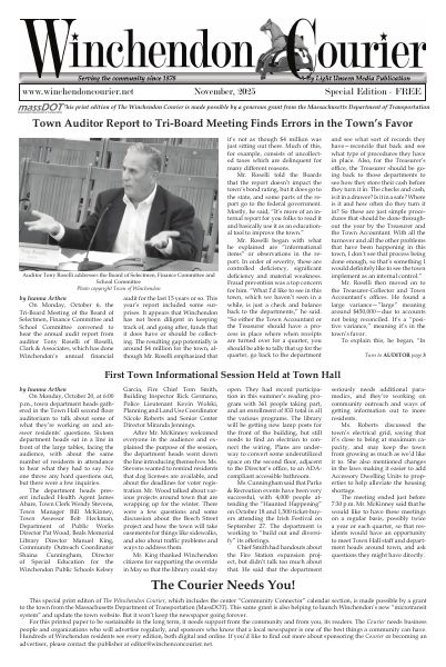 The front page, November 2025